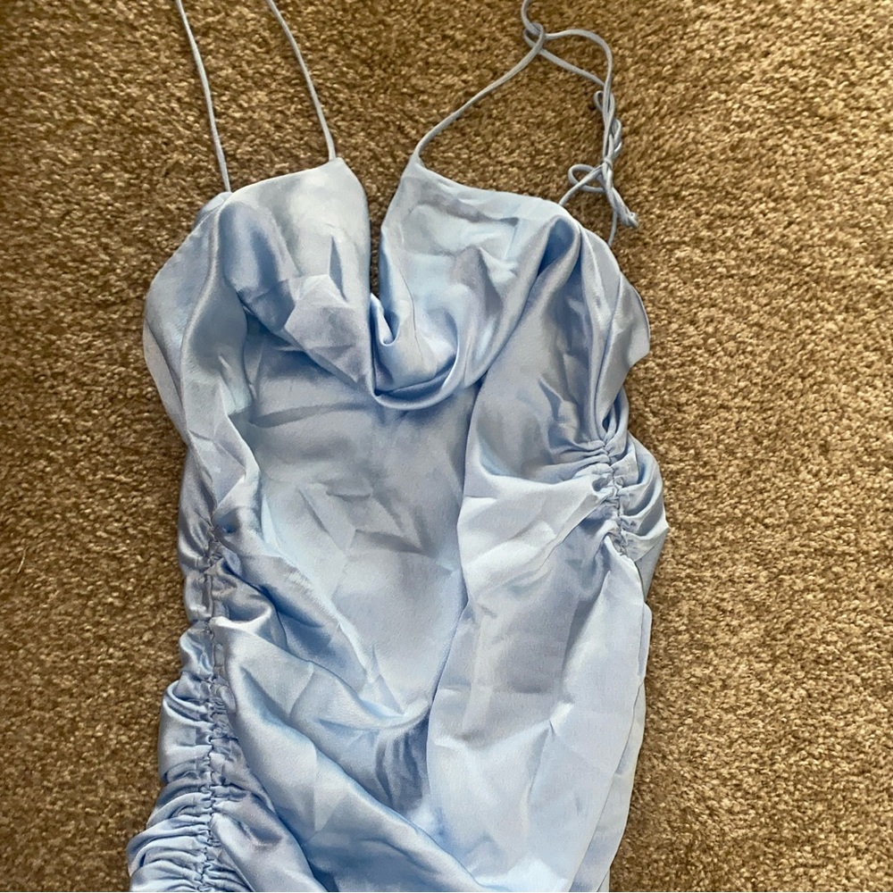 Lioness blue scrunch dress